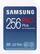 Front. Samsung - PRO Plus 256GB SDXC Full Size Memory Card - Blue.
