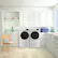 Alt View 12. Insignia™ - 8.0 Cu. Ft. Electric Dryer with Steam, Sensor Dry and ENERGY STAR Certification - White.