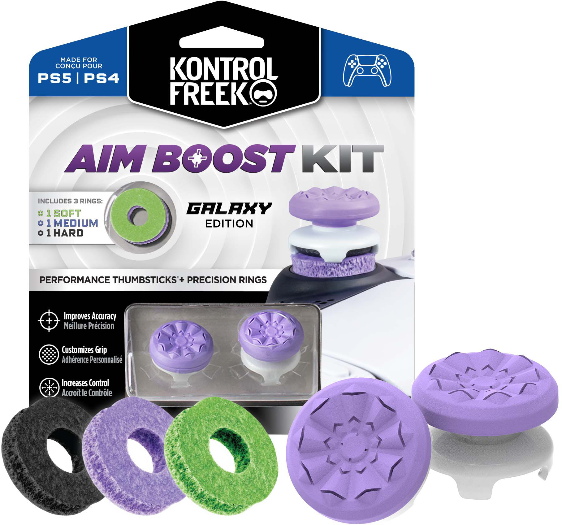 Back View: KontrolFreek - FPS Aim Boost Kit for PS5 and PS4