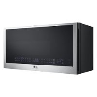 LG - STUDIO 1.7 Cu. Ft. Convection Over-the-Range Microwave with Air Fry - Stainless Steel - Front_Zoom
