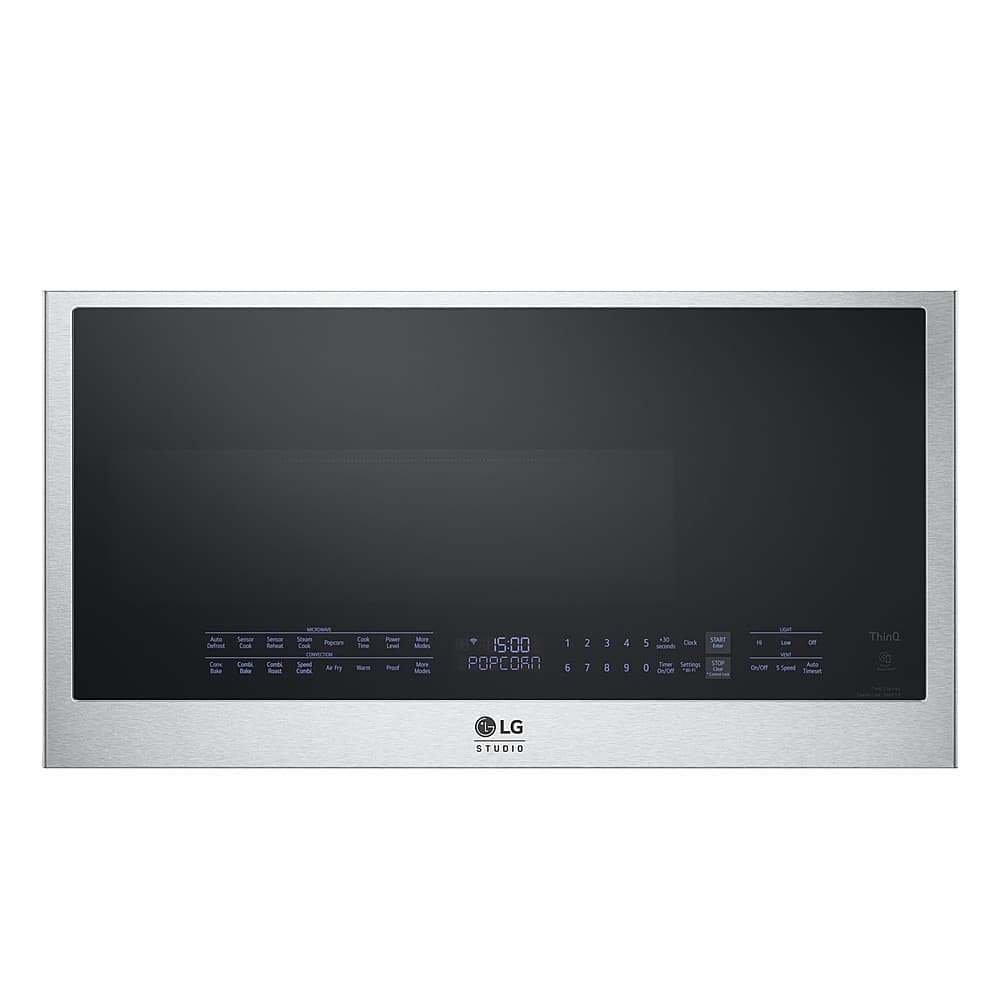 Alt View 16. LG - STUDIO 1.7 Cu. Ft. Convection Over-the-Range Microwave with Air Fry - Stainless Steel.