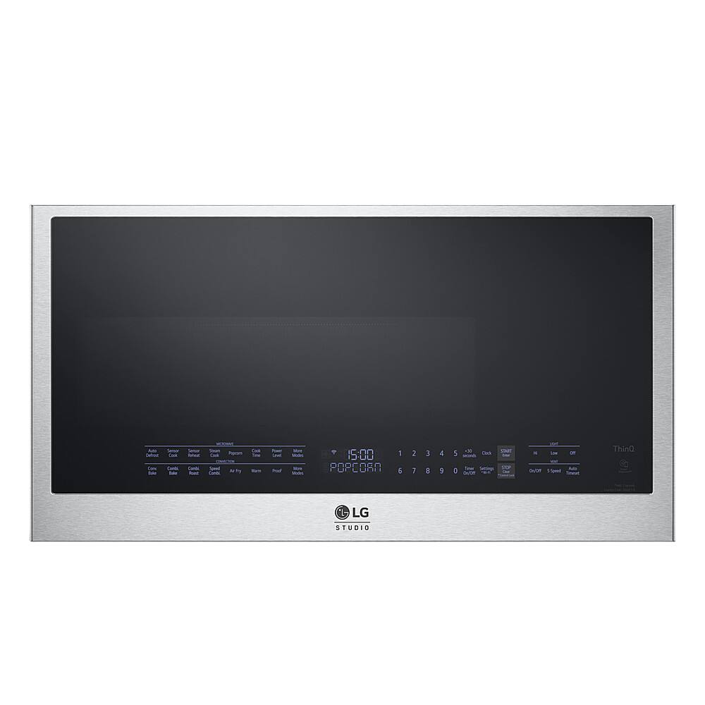 Alt View 16. LG - STUDIO 1.7 Cu. Ft. Convection Over-the-Range Microwave with Air Fry - Stainless Steel.