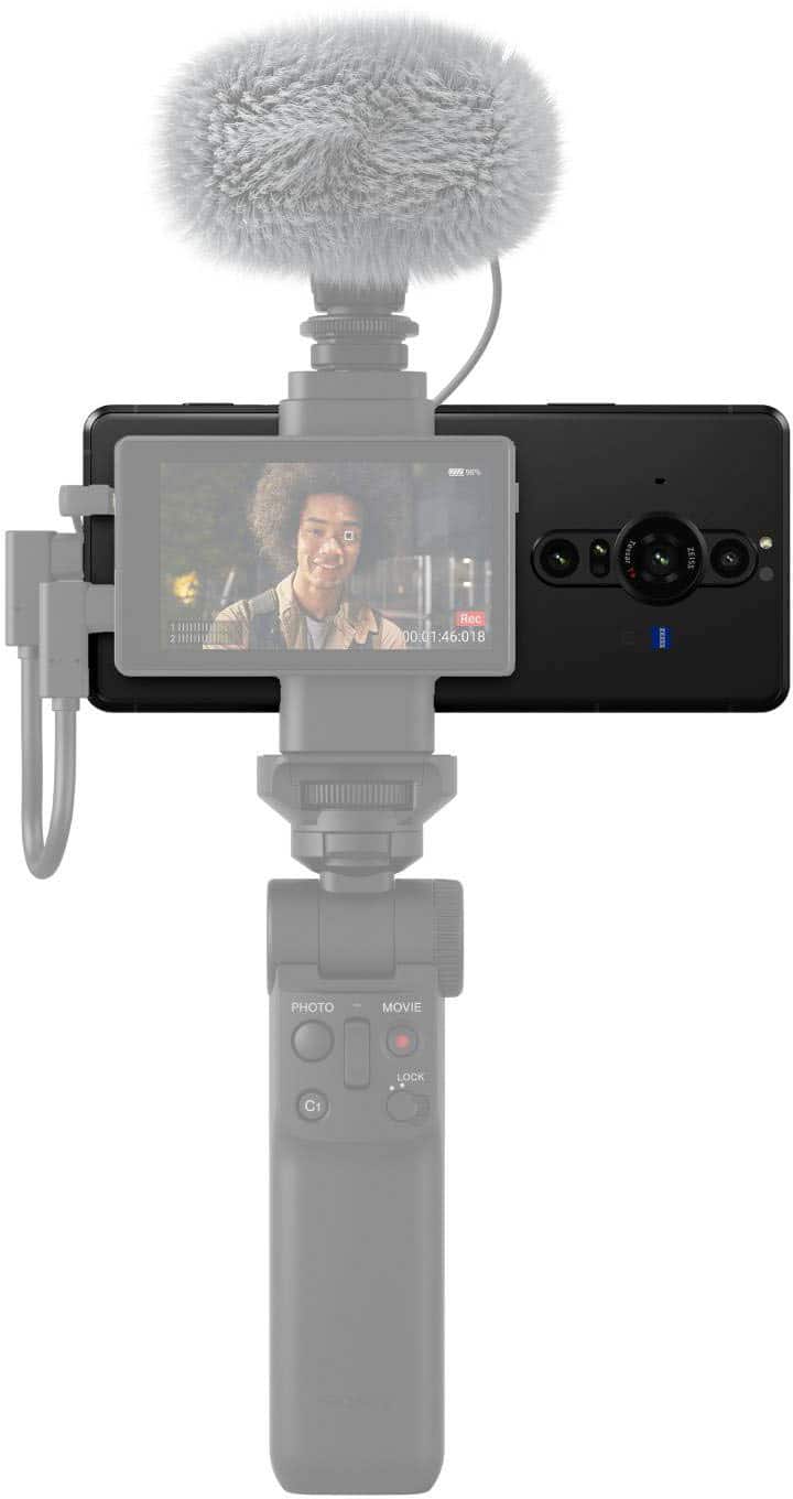 Alt View 20. Sony - Xperia PRO-I 5G 512GB (Unlocked) - Black.