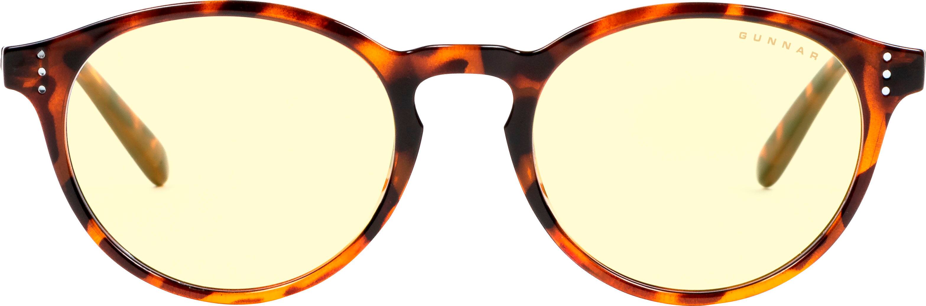 Angle View: GUNNAR Blue Light Reading Glasses - Attaché, Tortoise, Amber Tint, Pwr +3.0 - Tortoise