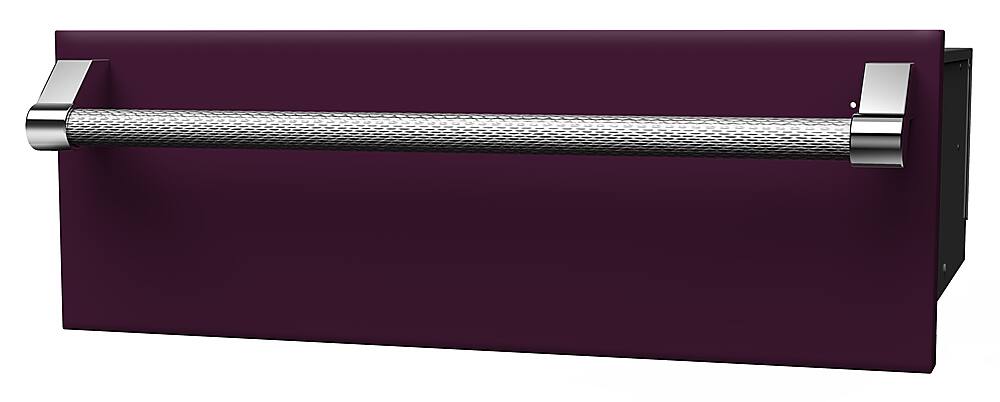 Angle. Hestan - 30" Warming Drawer - Purple.