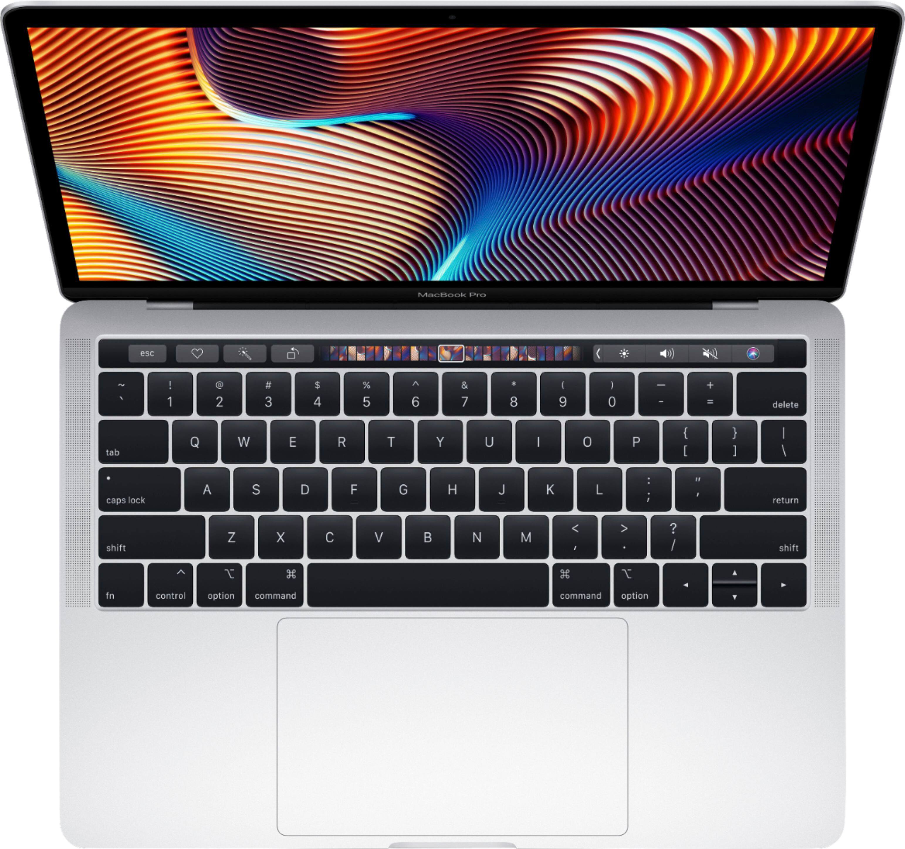 Alt View 12. Apple - Geek Squad Certified Refurbished MacBook Pro - 13" Display with Touch Bar - Intel Core i5 - 8GB Memory - 256GB SSD - Silver.