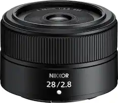 Front. Nikon - NIKKOR Z 28mm f/2.8 Standard Prime Lens for Nikon Z Cameras - Black.