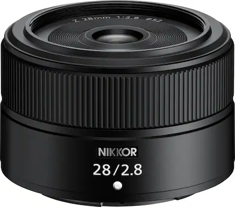 Front. Nikon - NIKKOR Z 28mm f/2.8 Standard Prime Lens for Nikon Z Cameras - Black.