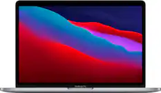 Front. Apple - Geek Squad Certified Refurbished MacBook Pro 13.3" Laptop - Apple M1 chip - 8GB Memory - 256GB SSD - Space Gray.