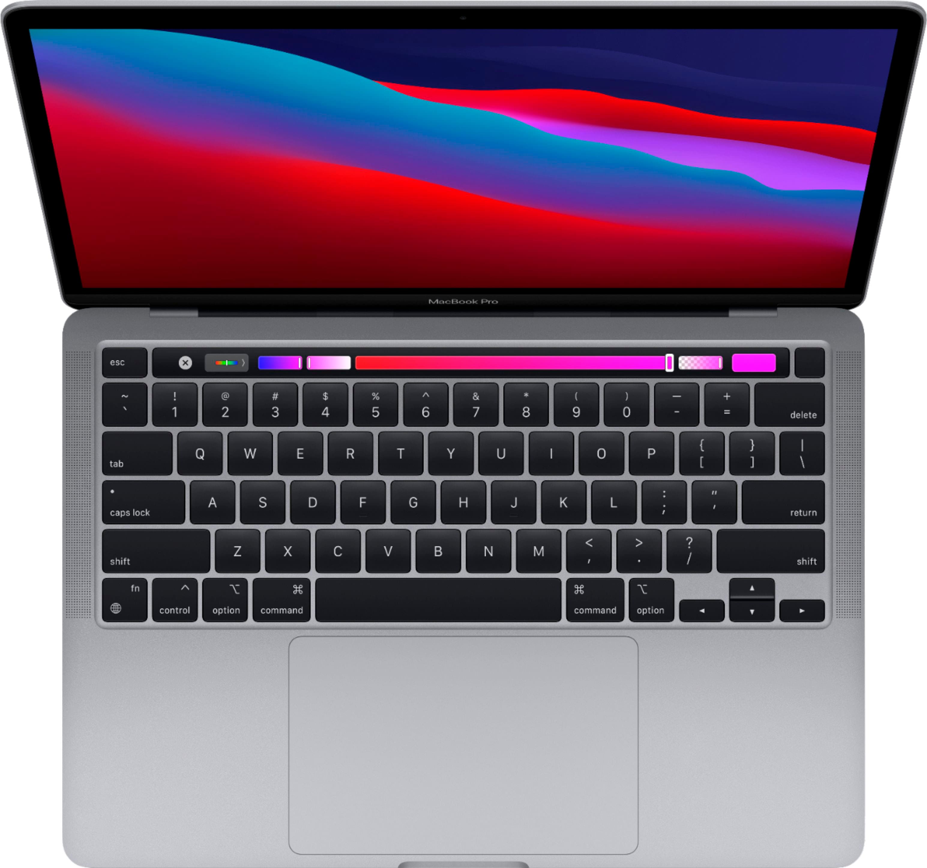 Alt View 11. Apple - Geek Squad Certified Refurbished MacBook Pro 13.3" Laptop - Apple M1 chip - 8GB Memory - 256GB SSD - Space Gray.