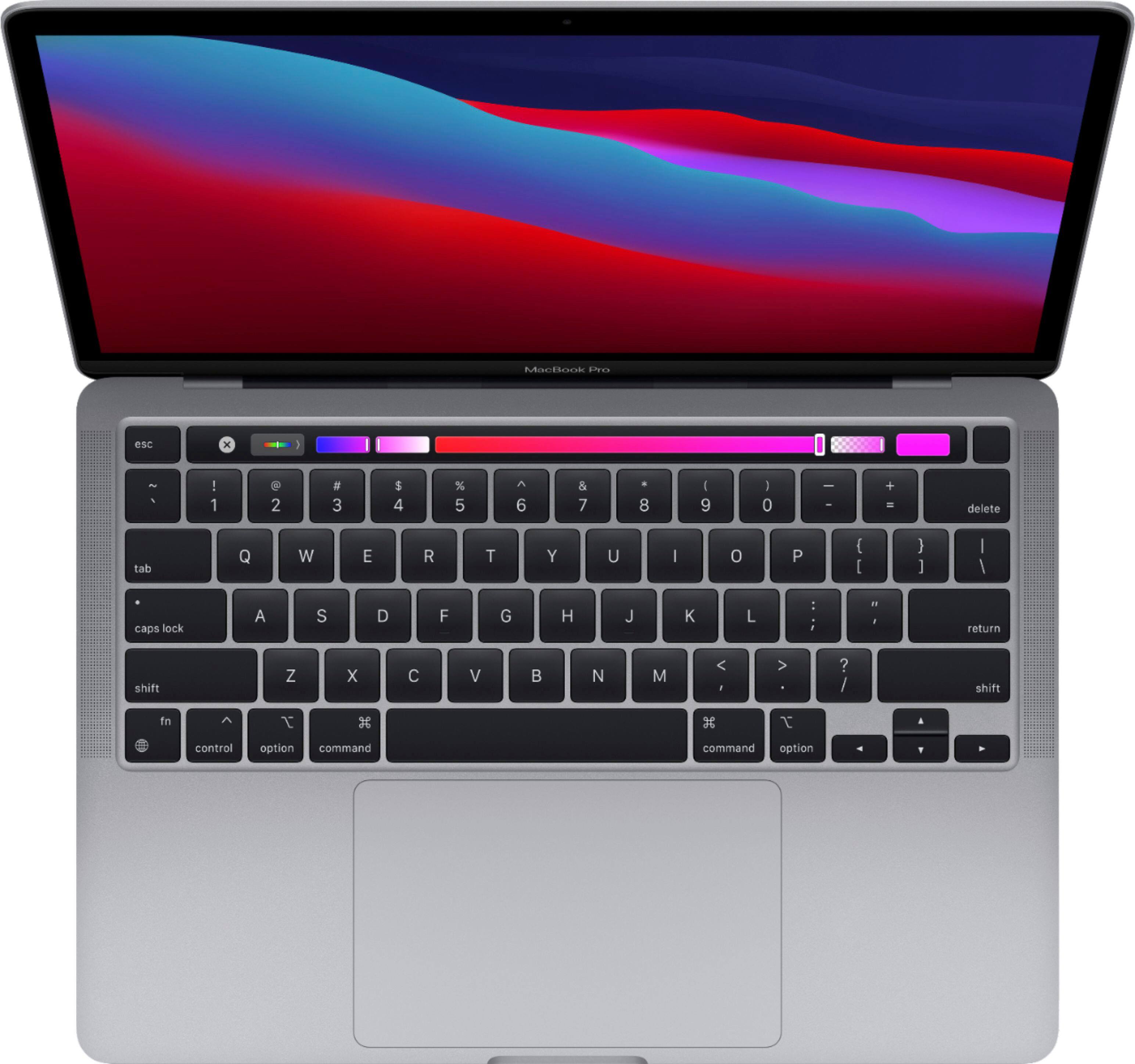 Alt View 11. Apple - Geek Squad Certified Refurbished MacBook Pro 13.3" Laptop - Apple M1 chip - 8GB Memory - 512GB SSD - Space Gray.