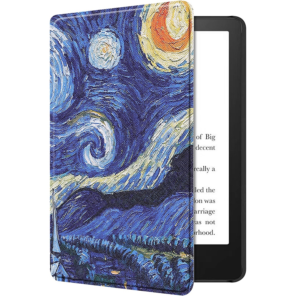 SaharaCase - Folio Case for Amazon Kindle Paperwhite (11th Generation - 2021 and 2022 release) - Blue/White