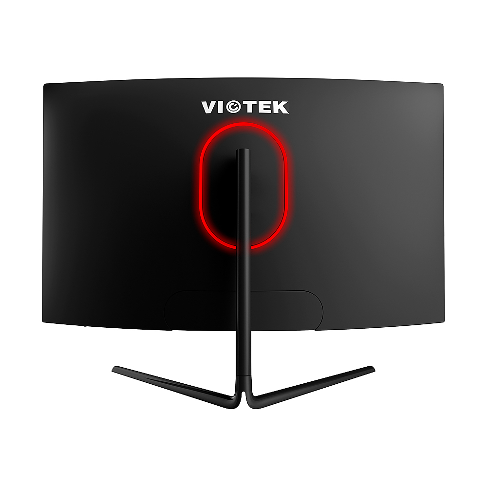 Back View: Viotek - GNV27DBA2 27" Curved LED QHD 1ms Gaming Monitor - Black