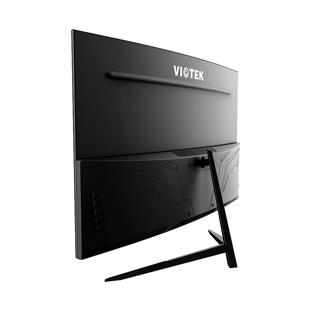 Left View: Viotek - NBV27CB2 27” LED Curved FHD 75Hz Monitor for Gaming - Black