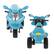 Alt View 14. Toy Time - Electric Motorcycle for Kids 3-Wheel Trike - Battery Powered Fun Decals, Reverse, and Headlights by Toy Time - Blue.