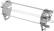Angle. Weber - Crafted Rotisserie Skewers - Silver.