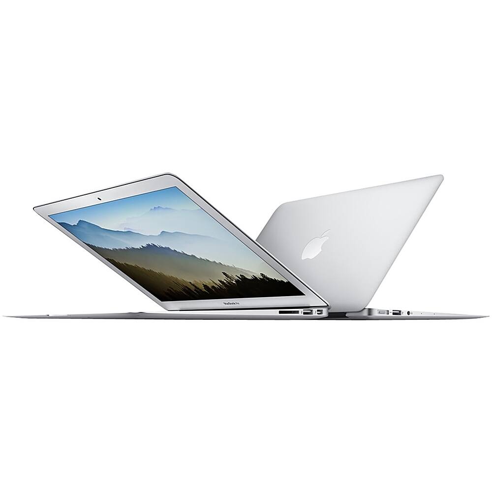 Alt View 1. Apple - MacBook Air 13-inch 2015 Laptop MJVE2LL/A, 1.6GHz Core i5, 4GB RAM, 128GB SSD - Pre-Owned - Silver.