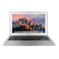 Apple - MacBook Air 2015 Laptop (MJVM2LL/A) 11.6" Display - Intel Core i5, 4GB Memory 128GB - Pre-Owned - Silver - Front_Zoom