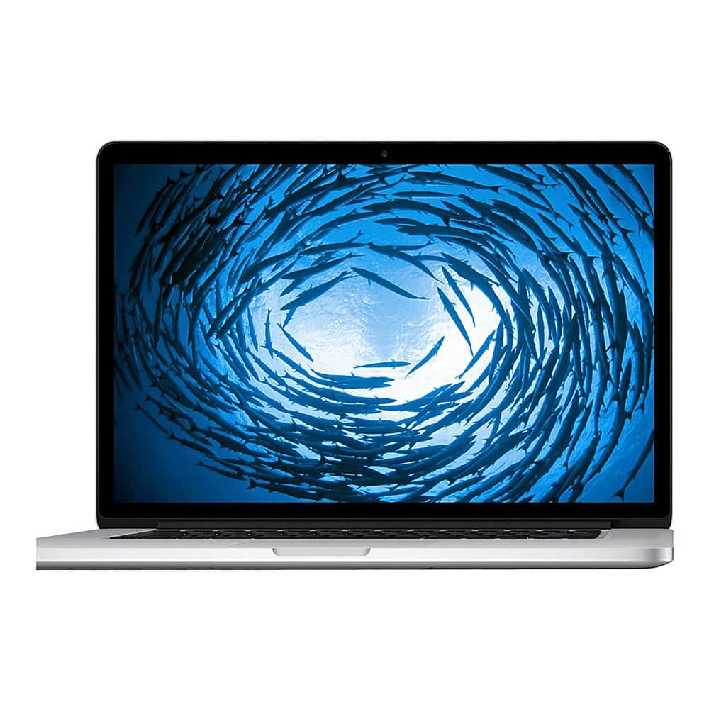 Front. Apple - MacBook Pro 15.4" 2015 Laptop Intel Core i7 - 16GB Memory- 512GB Flash Storage - Pre-Owned - Silver.