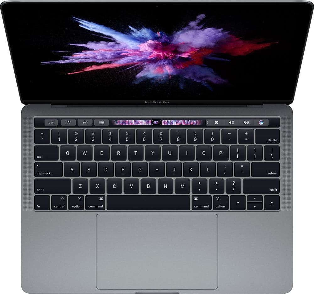 Alt View 12. Apple - Geek Squad Certified Refurbished MacBook Pro - 13" Display with Touch Bar - Intel Core i5 - 8GB Memory - 256GB SSD - Space Gray.