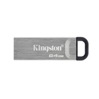 Kingston - DataTraveler Kyson 64GB High Performance USB 3.2 Gen 1 Metal USB Flash Drive DTKN/64GB - Front_Zoom