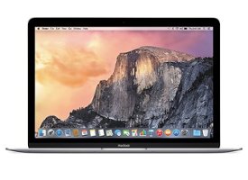 Apple - MacBook 12" Early 2015 MF865LL/A 512GB Intel Core M Dual-Core Laptop - Pre-Owned - Silver - Front_Zoom