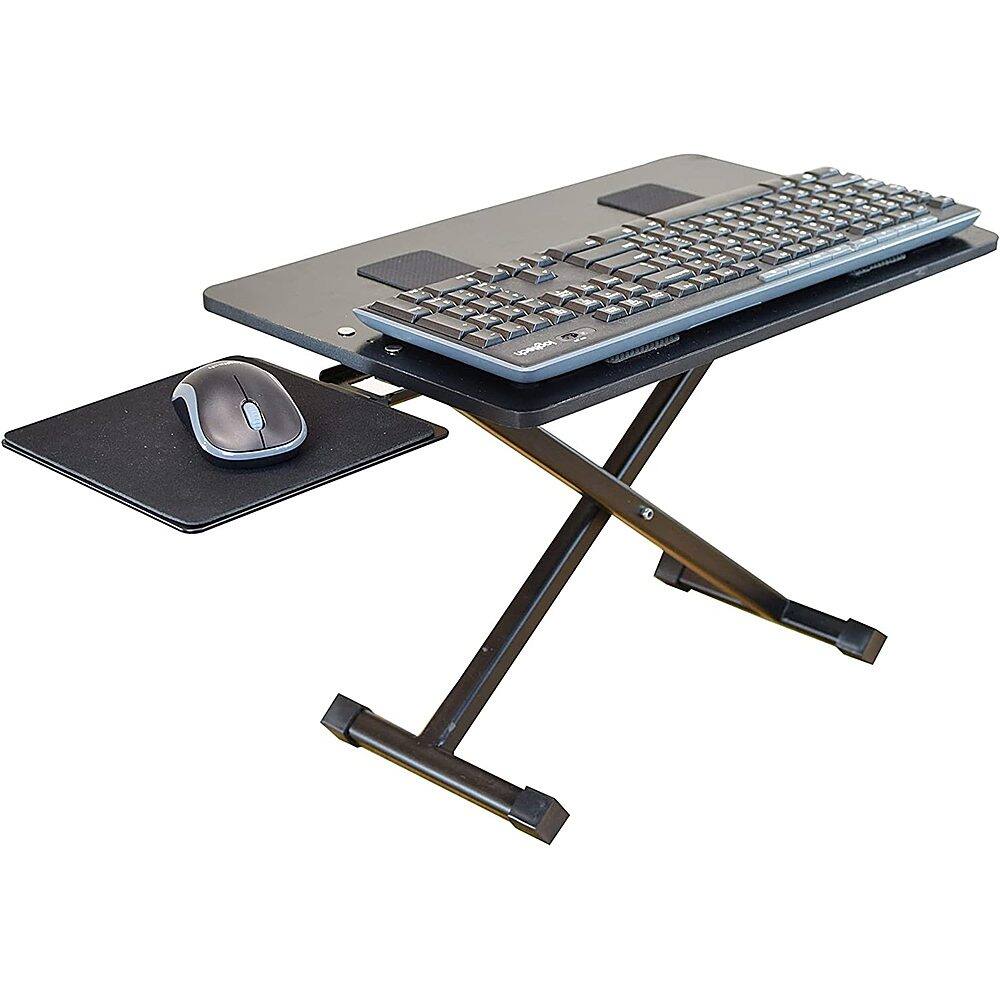 Angle. Uncaged Ergonomics - KT3 Standing Keyboard Stand - Black.