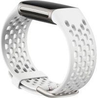 Fitbit - Charge 5 Sport Accessory Band, Small - Frost White - Angle_Zoom