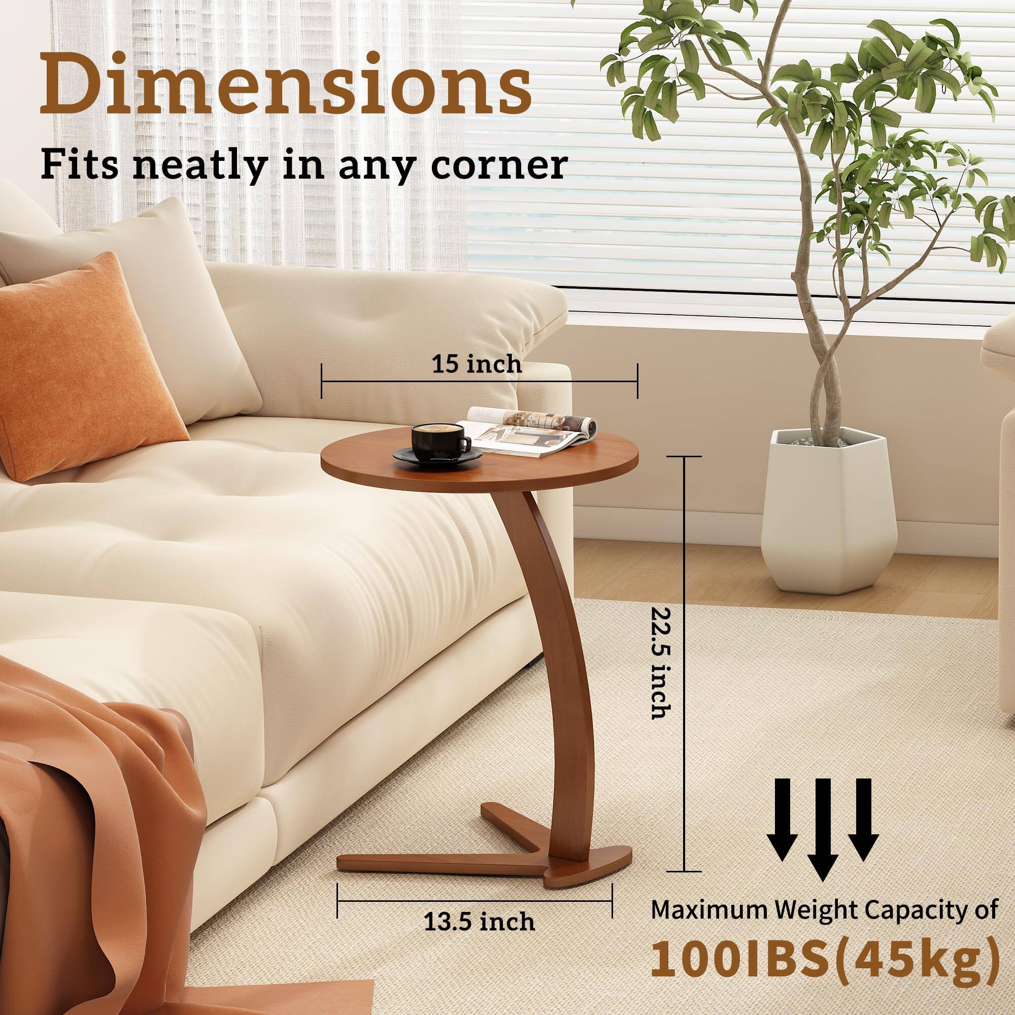 Dimensions  
Fits neatly in any corner  

15 inch  
22.5 inch  
13.5 inch  

Maximum Weight Capacity of 100 IBS (45kg)