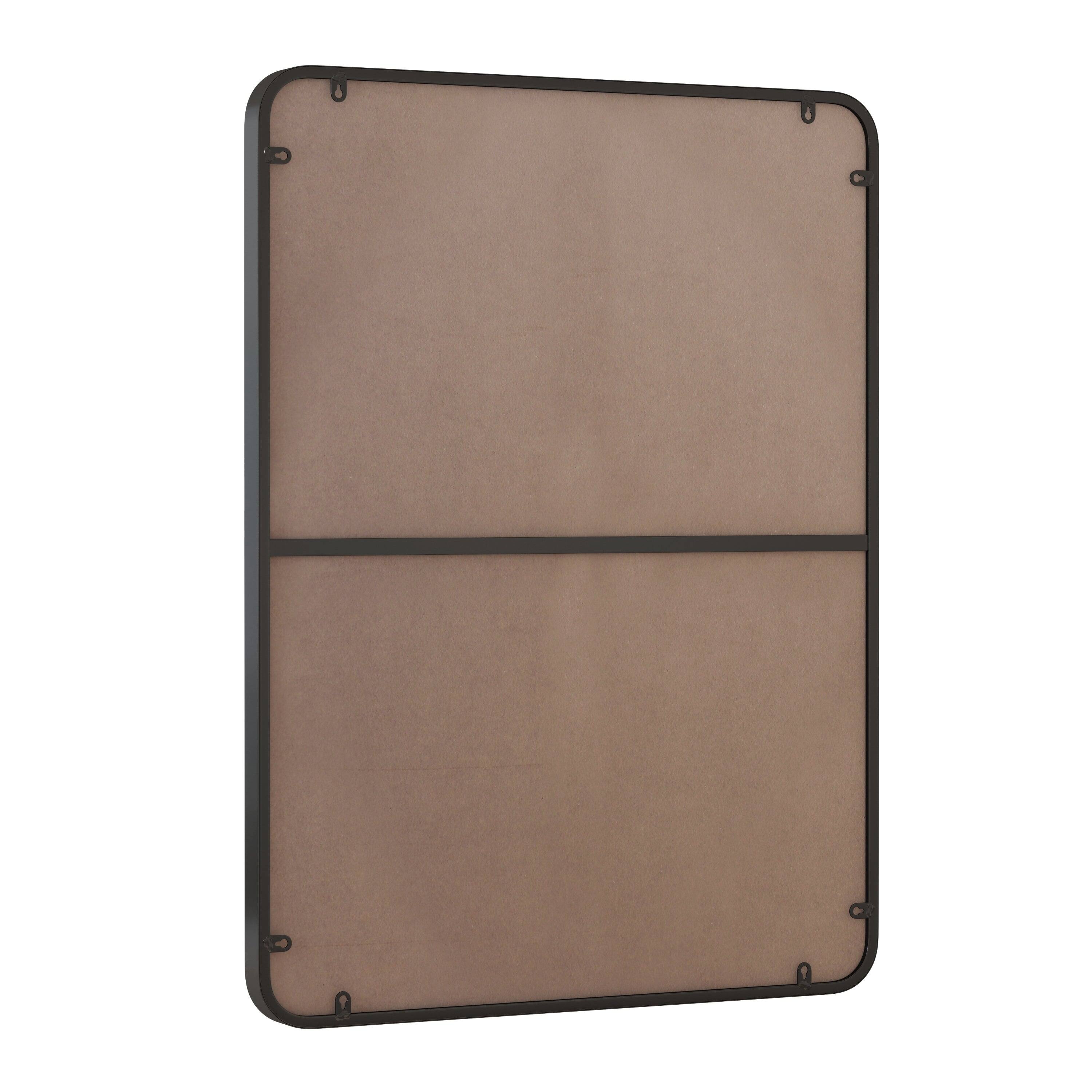 Alt View 6. BreeBe - 24x36 Black Rectangular Wall Mirror Metal Framed Vanity Dressing Mirror for Bathroom Living Room Bedroom Decor - Black.