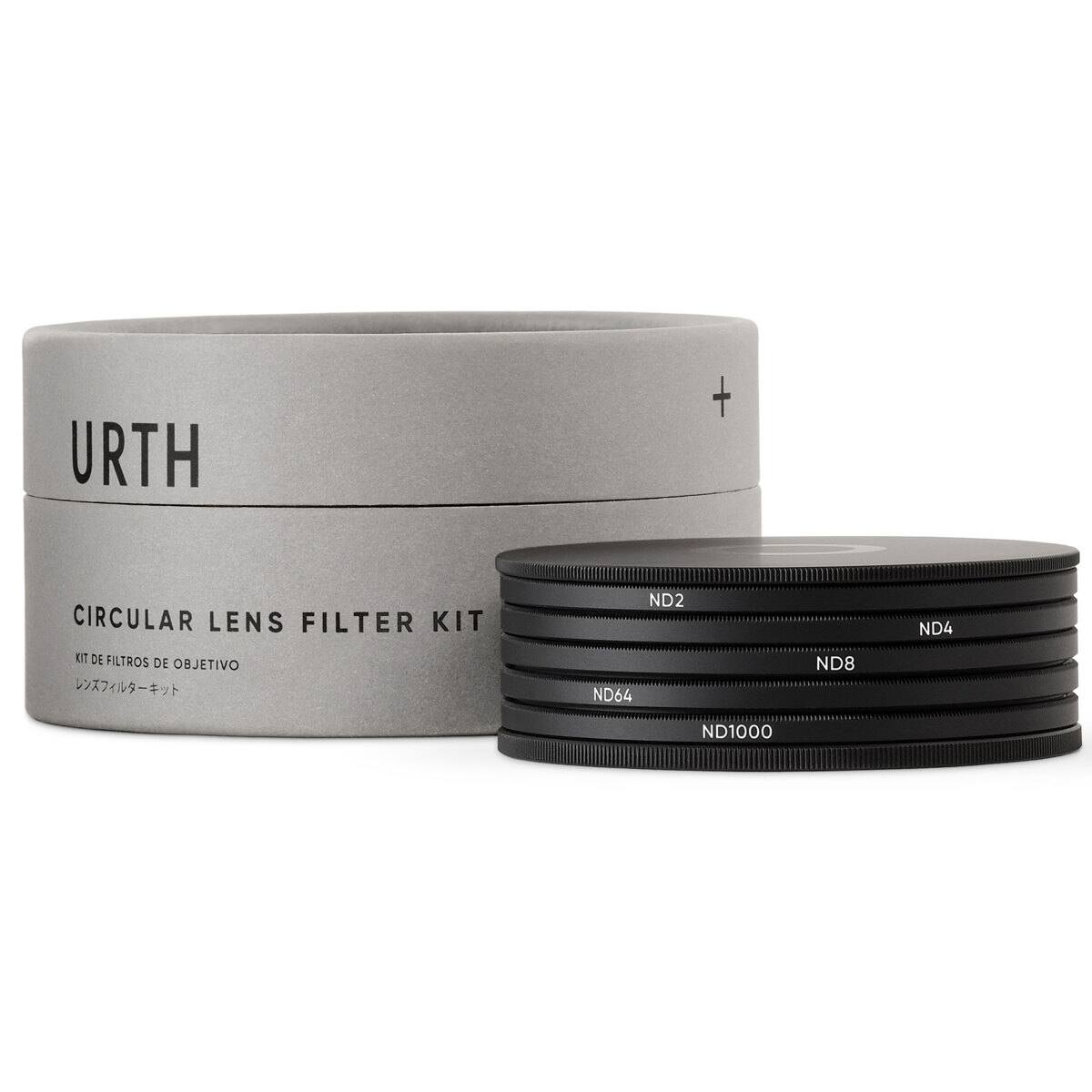 URTH + CIRCULAR LENS FILTER KIT  
KIT DE FILTROS DE OBJETIVO  
ND2 ND64 ND8 ND4 ND1000