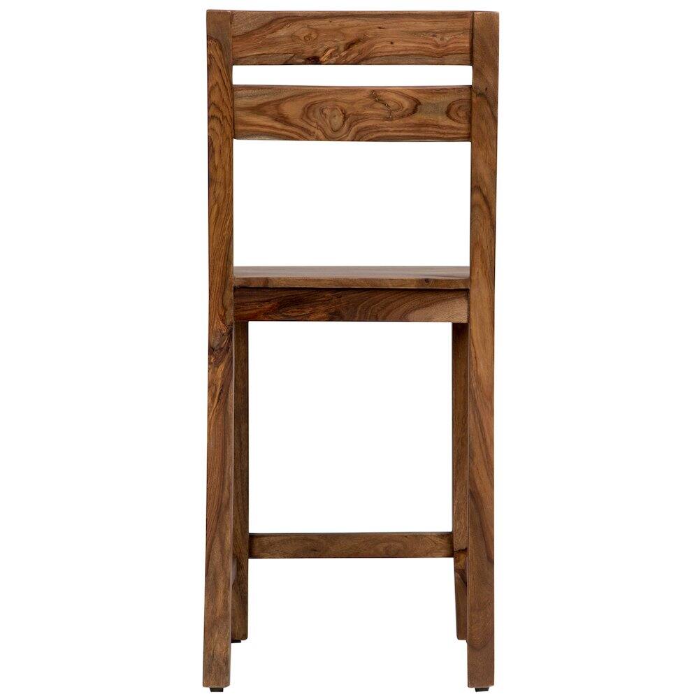 Alt View 1. Porter Designs - Urban Solid Sheesham Wood 24" Counter Height Dining Chair - Natural.