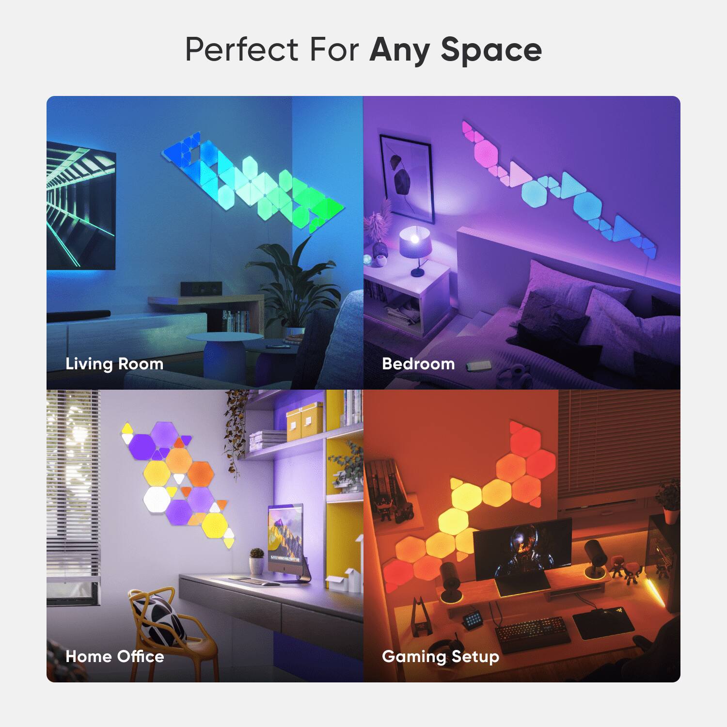 Perfect For Any Space: Living Room, Bedroom, Home Office, Gaming Setup