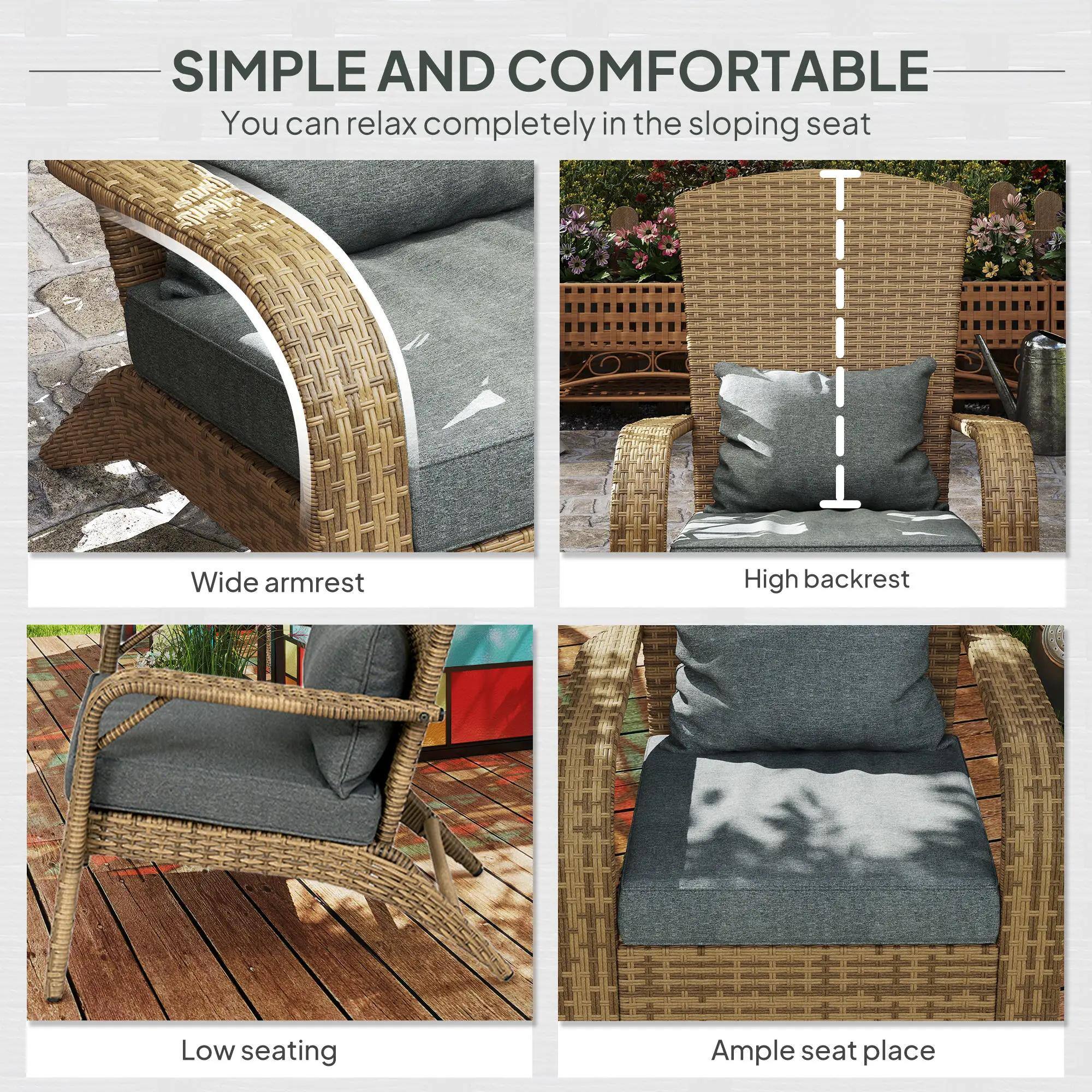 SIMPLE AND COMFORTABLE  
You can relax completely in the sloping seat

- Wide armrest
- High backrest
- Low seating
- Ample seat place