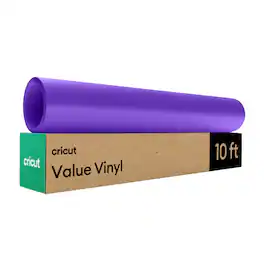 Cricut - Permanent Matte Value Vinyl - 12 in x 10 ft - Purple