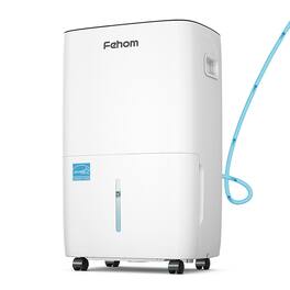 Fehom - Energy Star 150 Pint Dehumidifier with Pump for Home & Basements - White