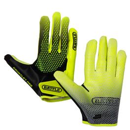 Battle Sports - Adult Gauntlet Pro Receiver Football Glove - - Safety 2Xlarge - Yellow/Black