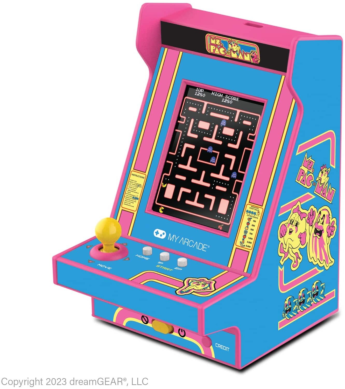 MS. PAC MAN Nano Player Pro Portable Retro Arcade 845620070237