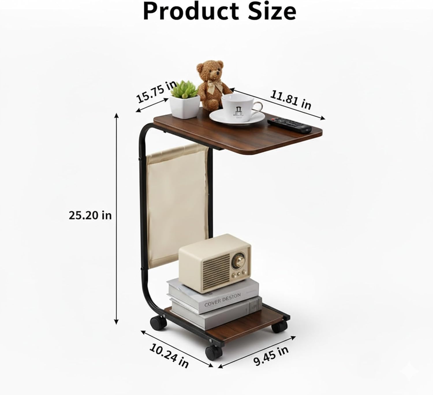 Product Size

- 15.75 in
- 11.81 in
- 25.20 in
- 10.24 in
- 9.45 in