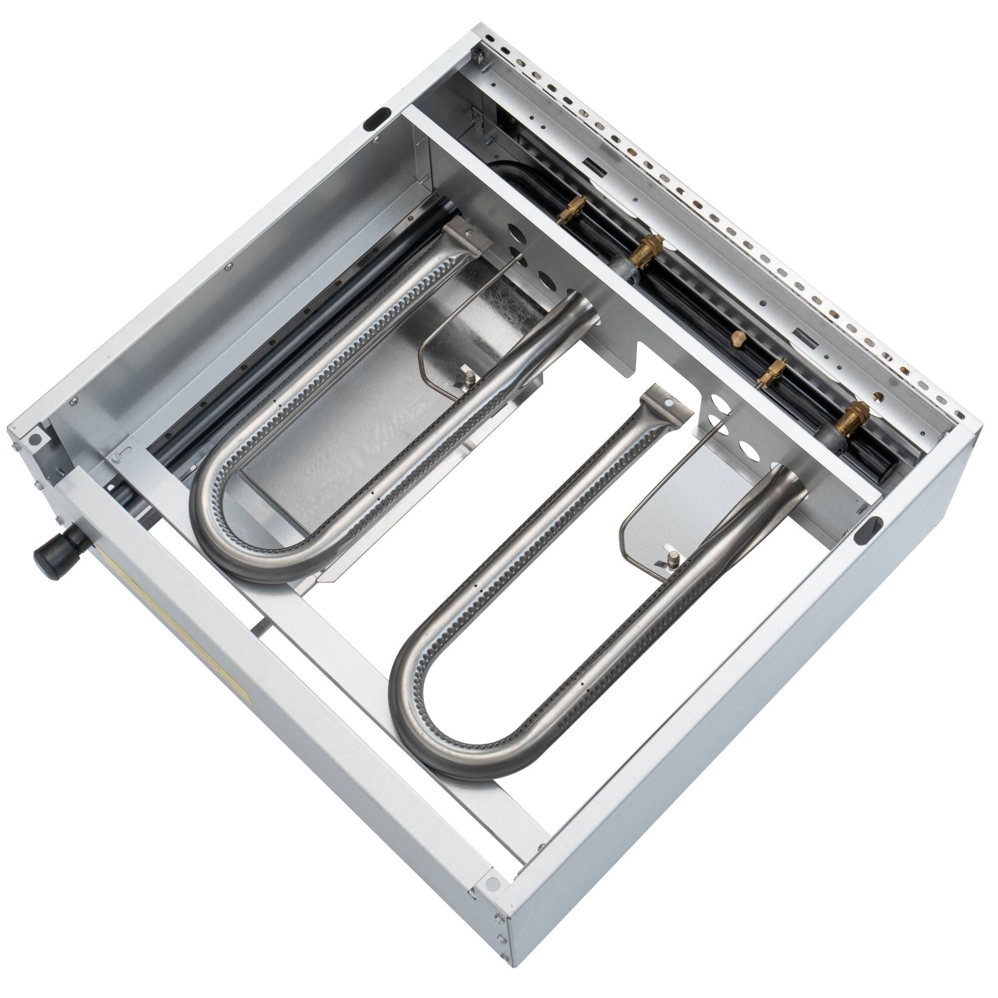 Alt View 3. Koolmore - 24 in. Natural Gas 2-Burner Griddle with 60,000 BTU in Stainless-Steel (KM-GG2-24M) - Silver.