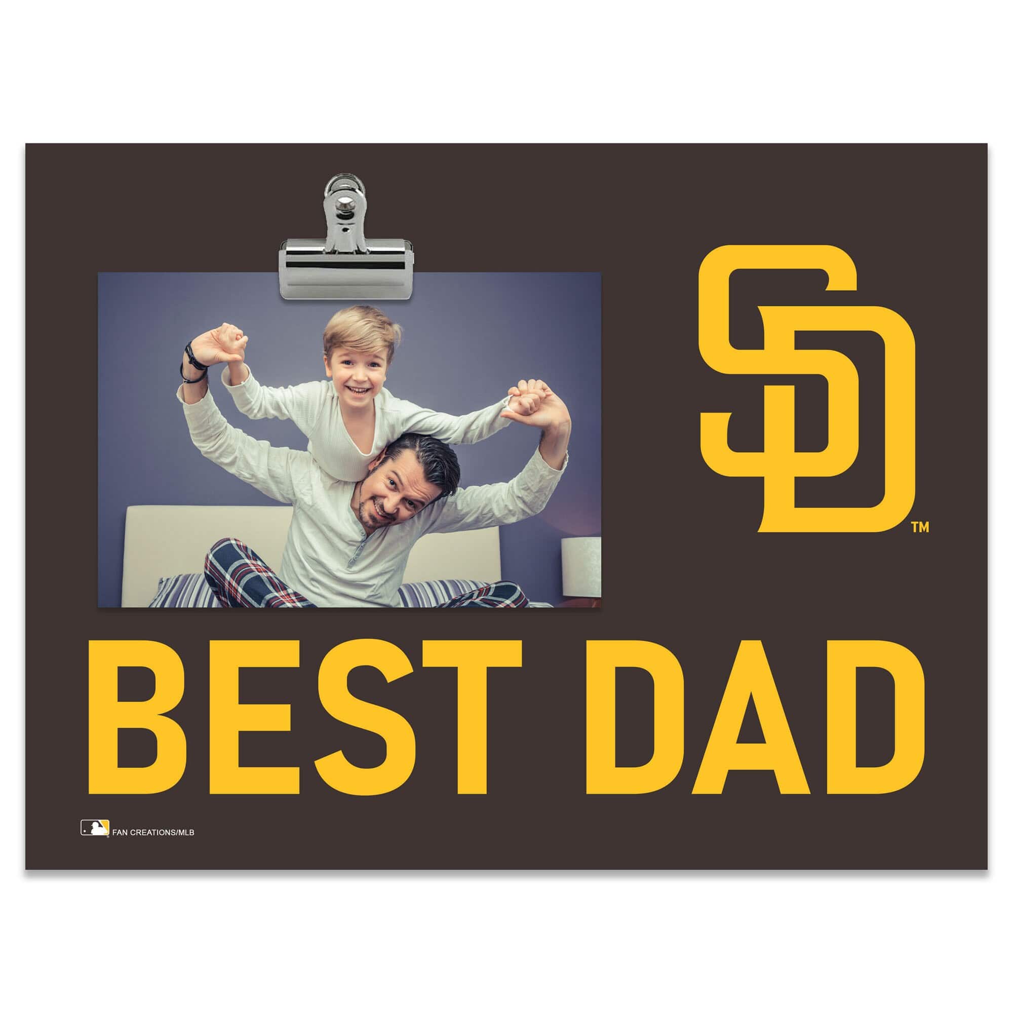 "Fan Creations - San Diego Padres 8"" x 10.5"" Briteline Best Dad Clip Frame - Multicolor" price history on PriceWatchPro