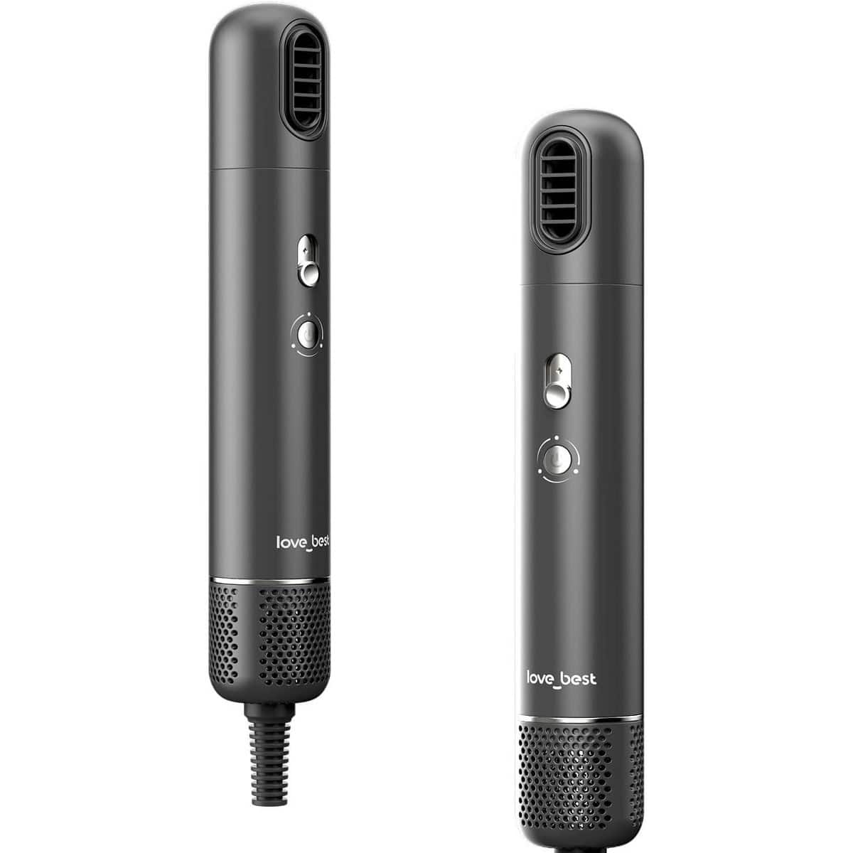 Love Best - Mini Hair Dryer for Travel, Lightweight 0.5lb Portable Blow Dryer for Home Family & Travel - Gray