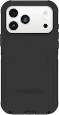 Front. OtterBox - Defender Series Pro Hard Shell for Apple iPhone 17 Pro Max - Black.