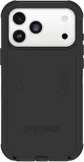 Front. OtterBox - Defender Series Pro Hard Shell for Apple iPhone 17 Pro Max - Black.