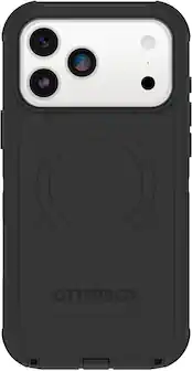 Front. OtterBox - Defender Series Pro Hard Shell for Apple iPhone 17 Pro Max - Black.