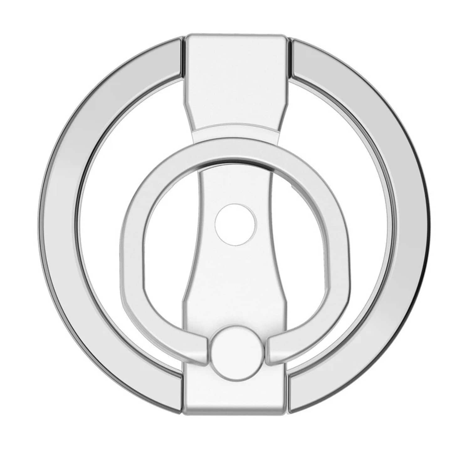 Stock Preferred - Magnetic Ring Holder Phone Grip for iPhone 15/14/13/12 Series - Silver