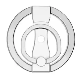 Stock Preferred - Magnetic Ring Holder Phone Grip for iPhone 15/14/13/12 Series - Silver