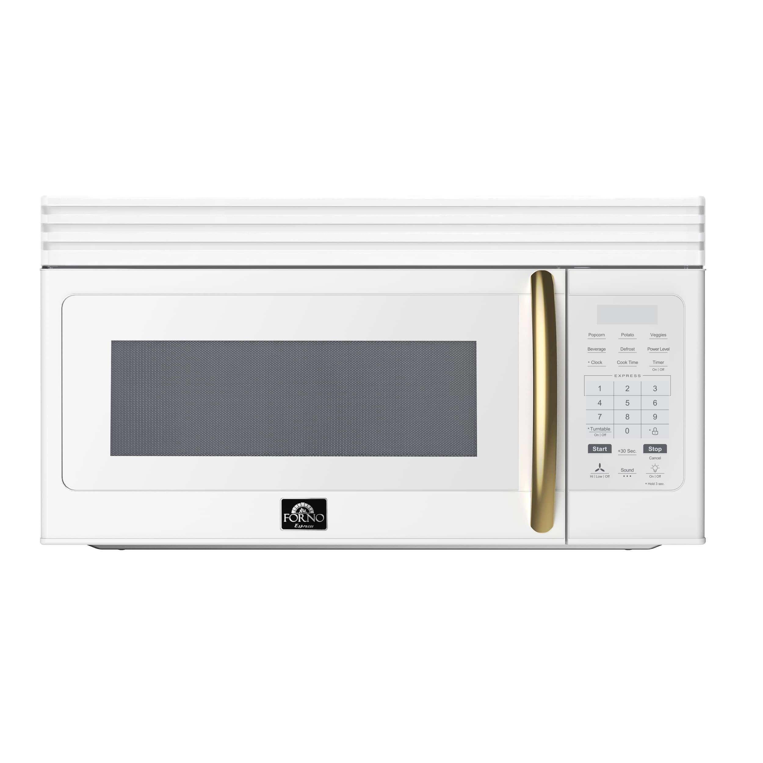 Forno Appliances - Scalo 1.6 Cu. Ft. Over-the-Range Microwave with Sensor Cooking and Auto-Defrost - White - Front_Zoom