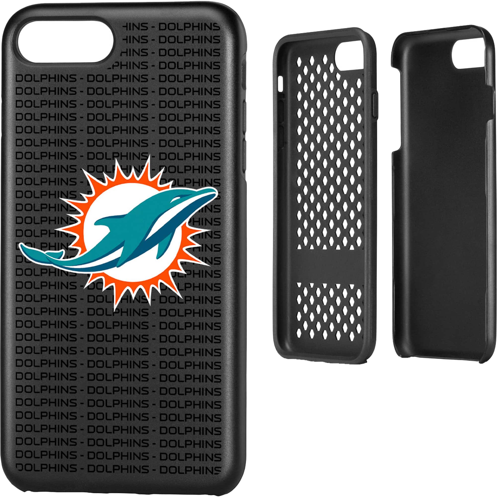 Keyscaper - NFL - Miami Dolphins iPhone Rugged Case with Text Design - 16 - Multicolor