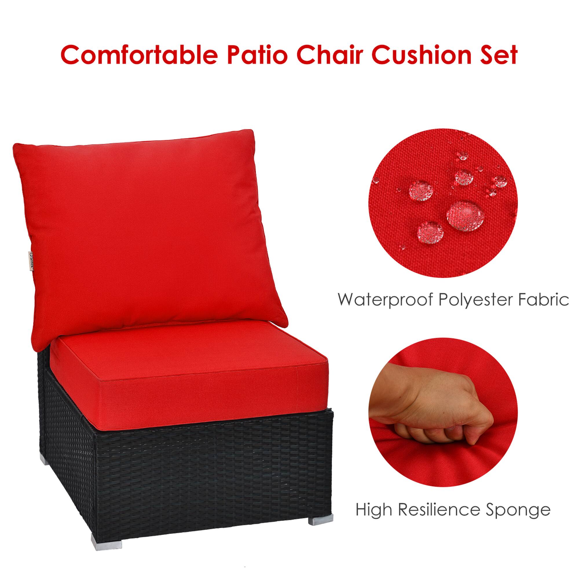Comfortable Patio Chair Cushion Set

Waterproof Polyester Fabric

High Resilience Sponge